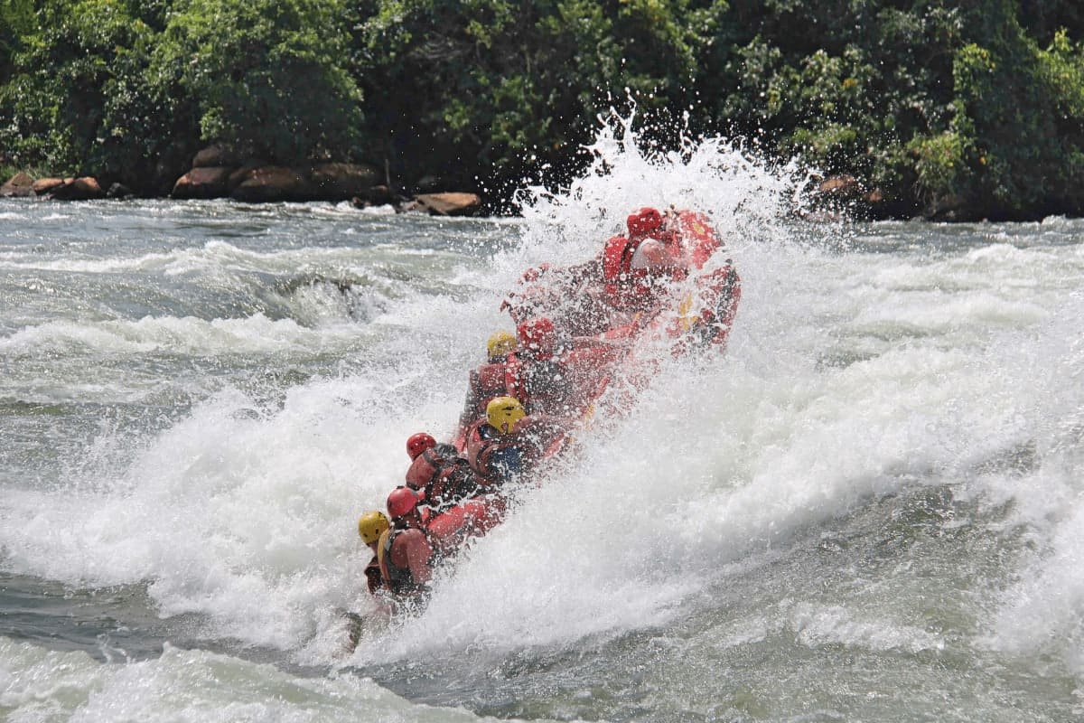 White-water rafting on the mighty Nile