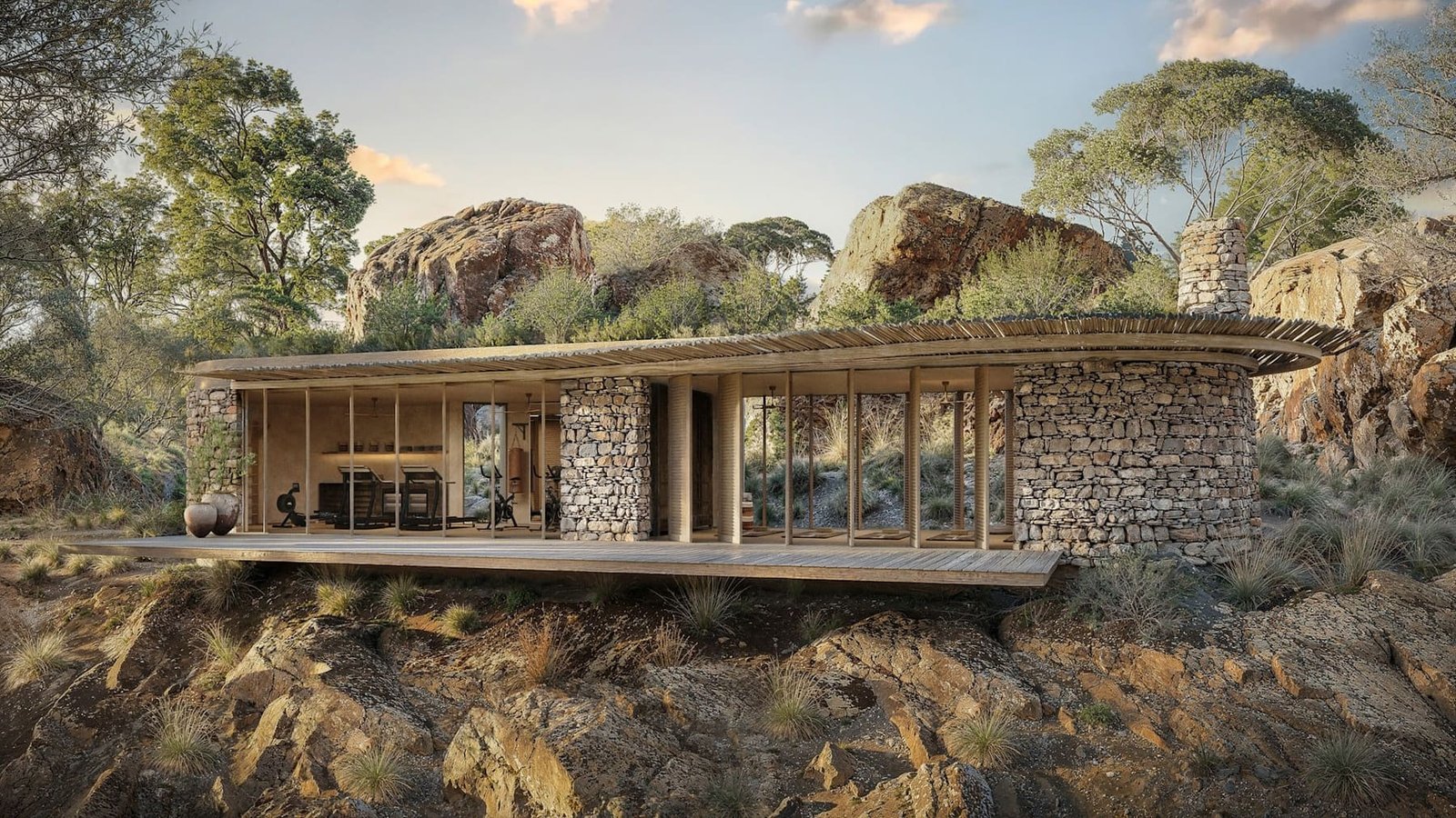 Open Laikipia country at golden hour