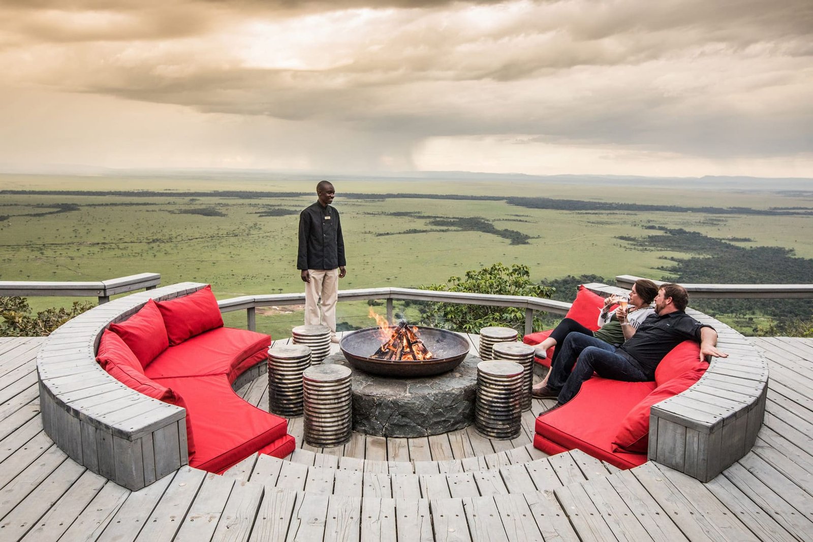 A lodge suspended above the Mara triangle