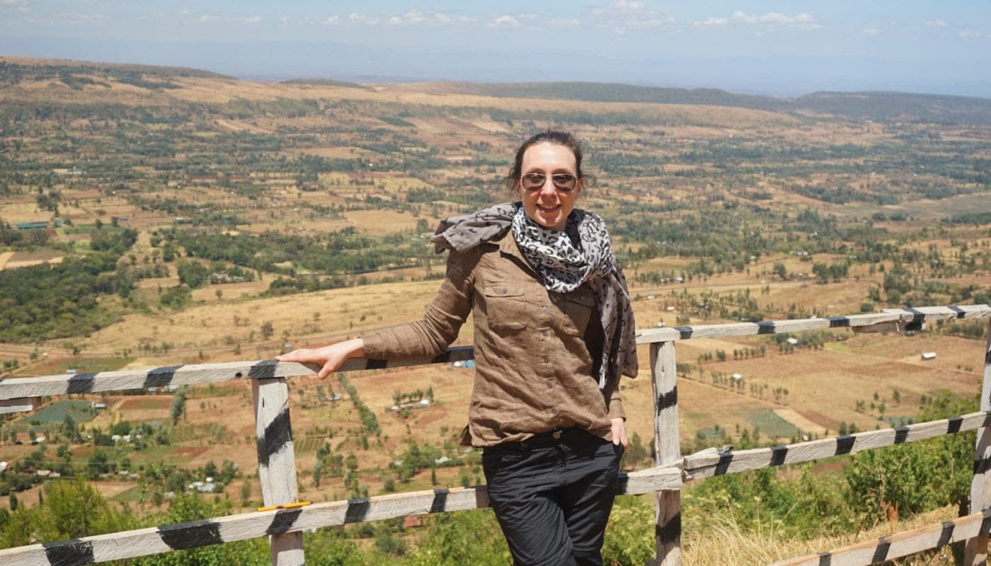 The escarpment falling away across the Great Rift Valley